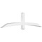 Ekena Millwork Bellingham Architectural Grade PVC Gable Bracket, 84"W x 21"H x 4"D x 4"F, 6/12 Pitch GBP084X21X0404BEL00 - alternate 1